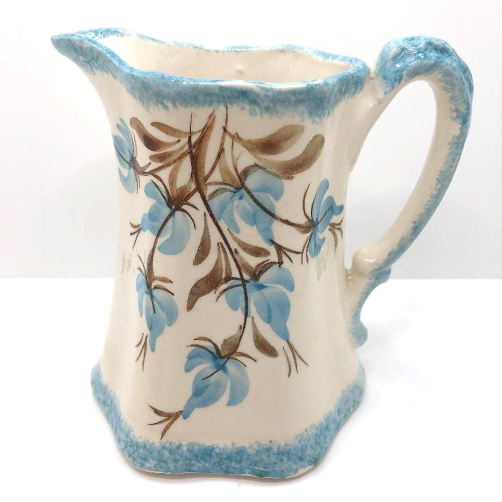 Vintage Cash Family Small Pitcher in Blue